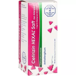 CETIRIZIN HEXAL jus avec allergies, 75 ml