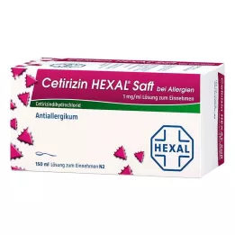 CETIRIZIN HEXAL Jus pour les allergies, 150 ml