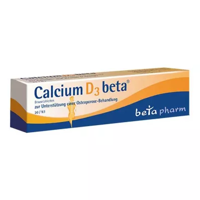CALCIUM Comprimés effervescents D3 bêta, 20 pcs