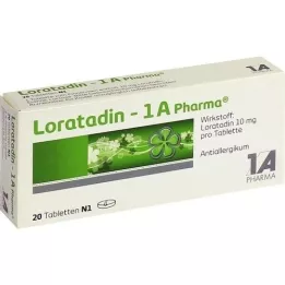 LORATADIN-1A comprimés pharmaceutiques, 20 pc