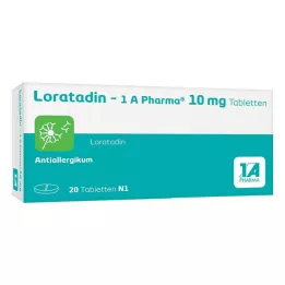 LORATADIN-Comprimés pharmaceutiques 1A, 20 pièces