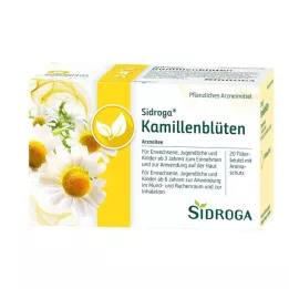 SIDROGA Sachets filtres à thé à la fleur de camomille, 20X1,5 g