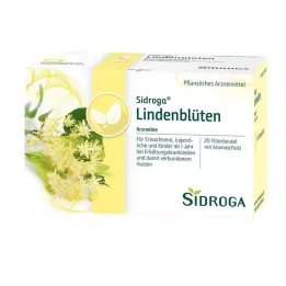SIDROGA Sachets filtres à thé à la fleur de tilleul, 20X1,8 g