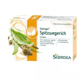 SIDROGA Sachets filtres à thé de plantain lancéolé, 20 x 1,4 g