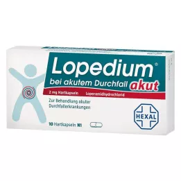 LOPEDIUM Gélules dures pour diarrhée aiguë, 10 pièces