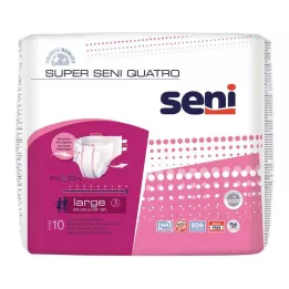 SUPER SENI Culotte dincontinence Quatro taille 3 L, 10 pièces