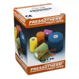 PRESSOTHERM Bande cohésive 8 cmx4 m rouge, 1 pièce