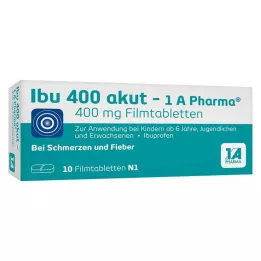 IBU 400 comprimés pelliculés akut-1A Pharma, 10 pcs