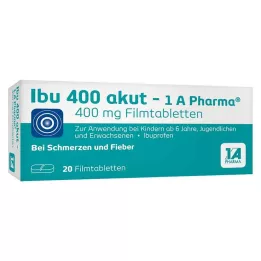 IBU 400 comprimés pelliculés akut-1A Pharma, 20 pcs