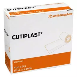 CUTIPLAST Pansement pour plaies de 4 cm x 5 m dans un distributeur, 1 P