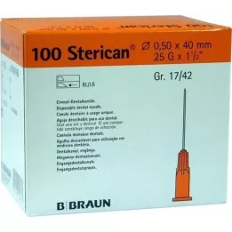 STERICAN Dentalkan.luer 0,5 x 40 mm, 100 pc