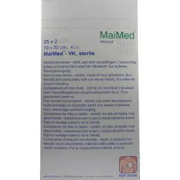 VLIESKOMPRESSEN 10x20 cm stérile, 25X2 pcs