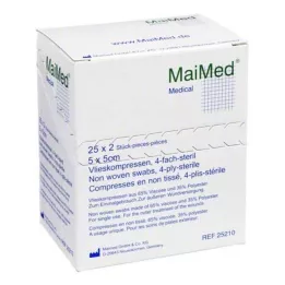 VLIESKOMPRESSEN 5x5 cm stérile, 25X2 pcs