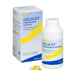 GELACET Capsules de gélatine avec biotine, 320 pcs