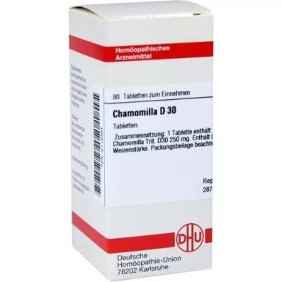 CHAMOMILLA D 30 comprimés, 80 pièces