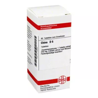 CHINA D 6 comprimés, 80 pcs