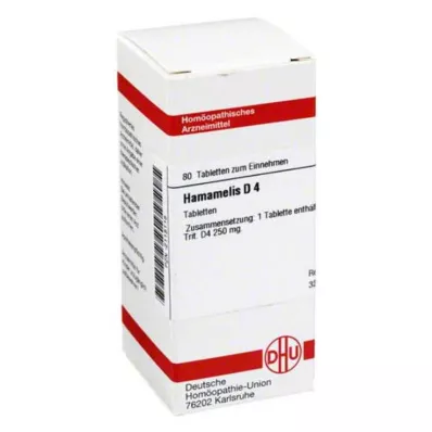 HAMAMELIS D 4 comprimés, 80 pcs HAMAMELIS D 4 comprimés, 80 pcs