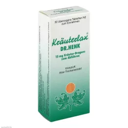 KRÄUTERLAX Dr.Henk 15 mg comprimés à base de plantes pour laxatifs, 30 pcs
