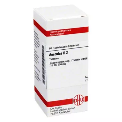 AESCULUS D 2 comprimés, 80 pcs AESCULUS D 2 comprimés, 80 pcs