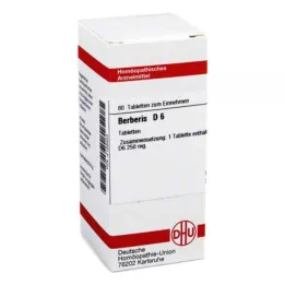 BERBERIS D 6 comprimés, 80 pcs
