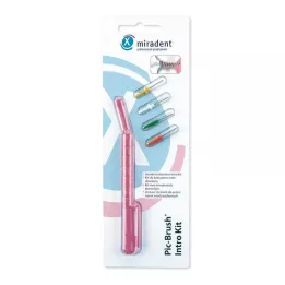MIRADENT Kit dintroduction Interd.Pic-Brush 1H+4B.tra.pink, 1 pièce