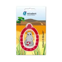 MIRADENT Brosse à dents dapprentissage pour enfants Infant-O-Brush rouge, 1 pièce