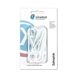 MIRADENT Bâtonnets de fil dentaire cure-dents, 30 pièces