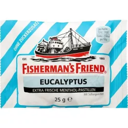 FISHERMANS FRIEND eucalyptus sans sucre, 25 g
