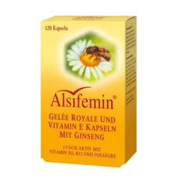 ALSIFEMIN Gelée royale + vitamine E avec ginseng, 120 gélules