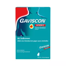 GAVISCON Suspension Advance à la menthe poivrée, 12 x 10 ml