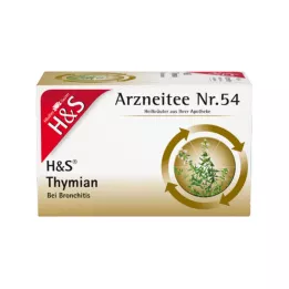 Sachets filtres à thé au thym H&S, 20 x 1,4 g