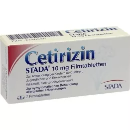 CETIRIZIN STADA 10 mg de comprimés de films, 7 pc