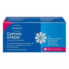 CETIRIZIN STADA Comprimés pelliculés à 10 mg, 20 pièces