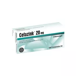 CEFAZINK Comprimés pelliculés à 20 mg, 100 pcs
