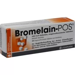 Bromelain-Pos 500 F.I.P. Unités, 30 pc