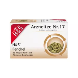 H&amp;S Sachets filtrants de thé au fenouil non mélangé, 20 x 2,2 g