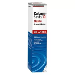 CALCIUM SANDOZ Comprimés effervescents D Osteo, 20 pcs