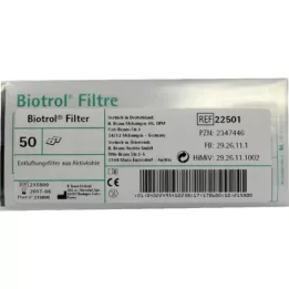 Filtre de ventilation Biotrol 22501, 50 pc