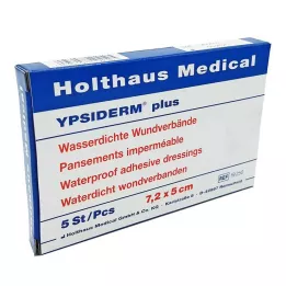 YPSIDERM plus pansement 5x7,2 cm, 5 pièces