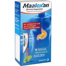 MAALOXAN 25 mval suspension, 10x10 ml