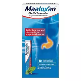 MAALOXAN Suspension de 25 mVal, 10X10 ml