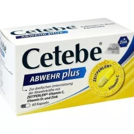 CETEBE ABWEHR Plus Vitamine C + Vitamine D3 + Zink Kaps., 60 pc