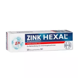 ZINK HEXAL Comprimés effervescents, 20 pièces