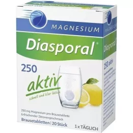 MAGNESIUM DIASPORAL 250 comprimés effervescents actifs, 20 pc
