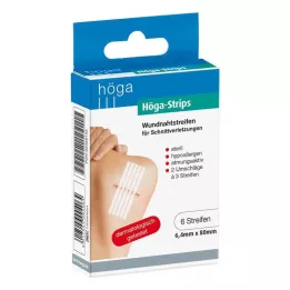 WUNDNAHTSTREIFEN Bandes Höga 6,4 x 80 mm, 2 x 3 pièces