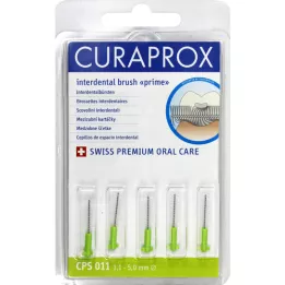 Curaprox CPS 011 Brosse interdentaire Prime Lindengreen, 5 pc