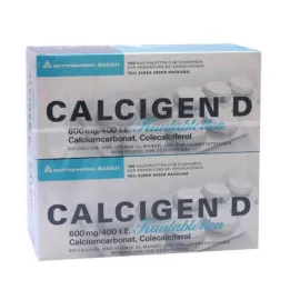 CALCIGEN Comprimés à croquer D 600 mg/400 I.E., 200 pièces