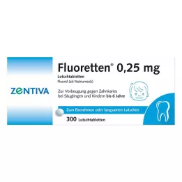 FLUORETTEN Comprimés de 0,25 mg, 300 pièces