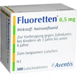 FLUORETTEN 0,5 mg comprimés, 300 pc