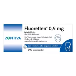 FLUORETTEN Comprimés de 0,5 mg, 300 pièces